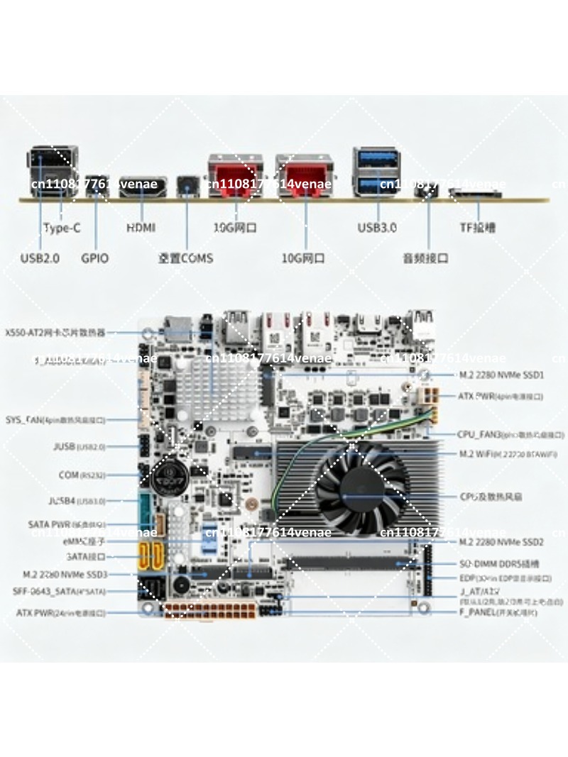Материнская плата NAS на 8 отс – обзор и цена Nas Motherboard 8 Sata Mini Itx