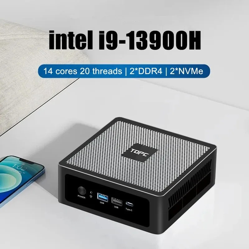 Мини-ПК TOPC 13-го поколения I – обзор и цена Intel Core I9 13900H Mini Pc